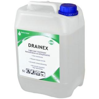 Drainex 5L - Lúgos ipari tisztítószer koncentrátum és lefolyótisztító 1:40