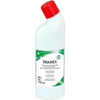 Drainex 750 ml - Lúgos ipari tisztítószer koncentrátum és lefolyótisztító 1:40