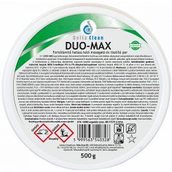 DUO-MAX 500 G - Fertőtlenítő hatású kézi mosogató és tisztítópor