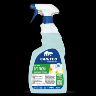 Sanitec deo fresh white musk  Légfrissítő fehér pézsma illattal (750 ml)