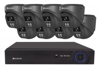 Securia Pro kamerarendszer NVR8CHV5S-B DOME smart, fekete Felvétel: 1 TB merevlemez