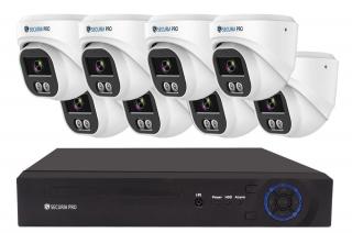 Securia Pro kamerarendszer NVR8CHV5S-W DOME smart, fehér Felvétel: 1 TB merevlemez
