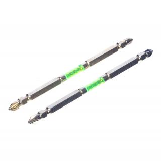 SK11 kétvégű torziós csavarhúzó bitkészlet, széles - 2 db - PH2 - 130 mm