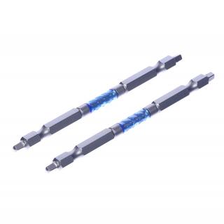 SK11 kétvégű torziós csavarhúzó bitkészlet, vékony - 2 db - SQ2 - 110 mm