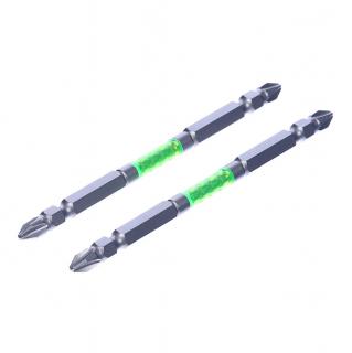 SK11 Super Ashura kétvégű torziós csavarhúzó bitkészlet, széles - 2 db - PH2 - 110 mm