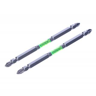SK11 Super Ashura kétvégű torziós csavarhúzó bitkészlet, széles - 2 db - PH2 - 130 mm