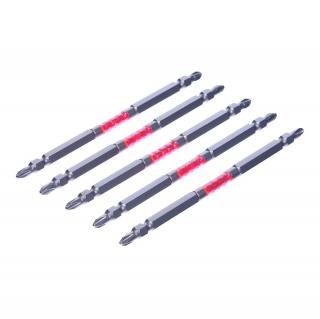 SK11 Super Ashura kétvégű torziós csavarhúzó bitkészlet, vékony - 5 db - PH2 - 130 mm