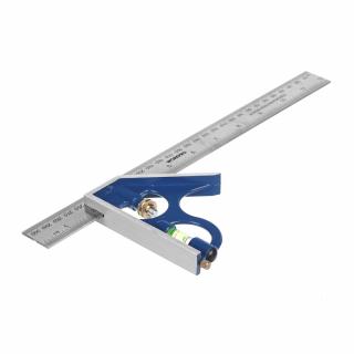 WORKPRO 45° és 90°-os kombinált derékszög 30 cm-es vonalzóval - WP264002