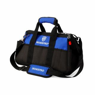 WORKPRO zárható szerszámos táska széles szájjal és megerősített aljjal - 400 mm
