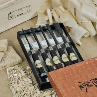 YAMASHIRONOKAMI Oire kézzel készített japán asztalosvéső-készlet (5 db)