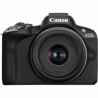 Canon EOS R50 + RF-S 18-45mm f/4.5-6.3 IS STM Black Digitális fényképezőgép