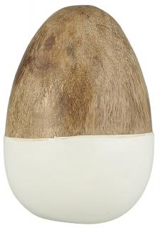 Fehér-barna húsvéti tojás álló