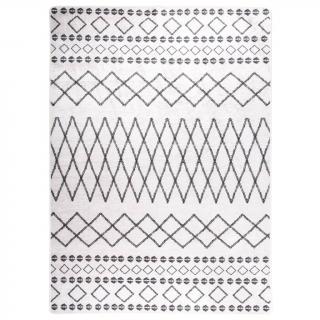 Fekete-fehér csúszásgátló szőnyeg  SIKKER 120x180 cm
