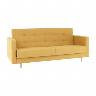 Kárpitozott kanapé, mustár AMEDIA, 3-semélyes