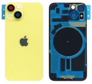 Apple Iphone 14 hátlap üveg + kamera üveg - sárga színű (Yellow)