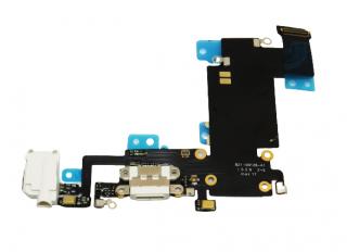 Apple iPhone 6s Plus Flex töltőkábel, AUX port, mikrofon - fehér