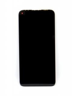 Eredeti LCD képernyő Huawei P40 Lite + fekete érintőképernyő