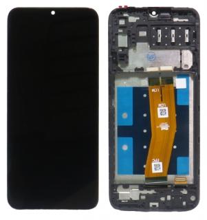 Eredeti LCD képernyő Samsung Galaxy A14 (SM-A145R) + fekete érintőképernyő + keret