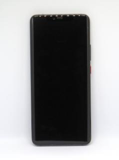Eredeti LCD kijelző Huawei Mate 20 Pro + érintőpanel fekete  + ujjlenyomat érzékelő + keret