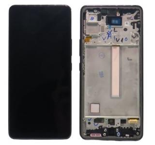 Incell pót LCD képernyő Samsung Galaxy A53 5G (SM-536B) + fekete érintőképernyő + Keret (Black)