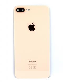 Iphone 8 Plus hátlap üveg + kamera üveg -arany színű