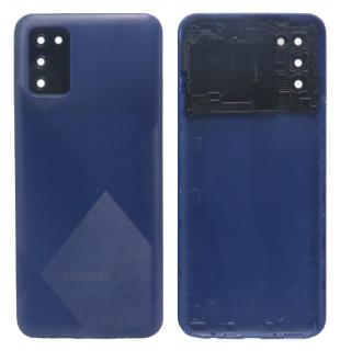 Samsung Galaxy A02s (SM-A025G) - Hátsó tok + fényképező tok, kék színű (Blue)