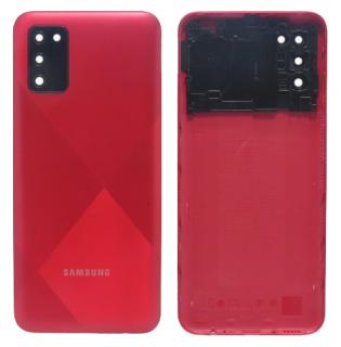 Samsung Galaxy A02s (SM-A025G) - Hátsó tok + fényképező tok, piros színű (Red)