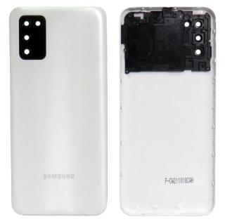 Samsung Galaxy A03s (SM-A037G) hátlap + fényképező tok - fehér színű (White)