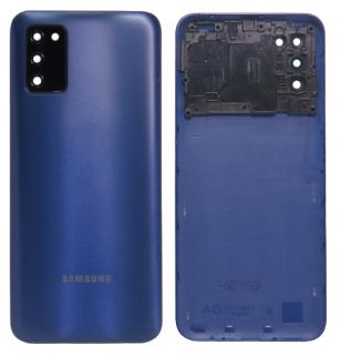 Samsung Galaxy A03s (SM-A037G) hátlap + fényképező tok - kék színű (Blue)