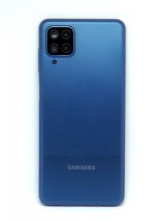 Samsung Galaxy A12 - Hátsó tok +fényképező tok, kék színű