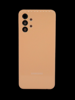 Samsung Galaxy A13 4G (SM-A135F) - Hátsó tok +fényképező tok, narancssárga színű (Peach)