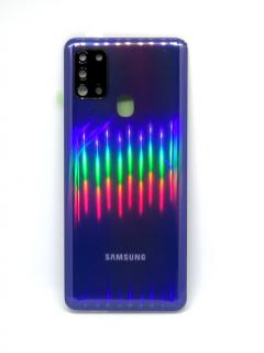 Samsung Galaxy A21s (A217F) - Hátsó tok +fényképező tok, kék színű