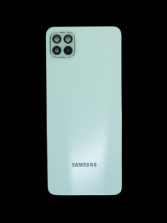 Samsung Galaxy A22 5G (SM-A226) - Hátsó tok +fényképező tok, menta színű (Mint)