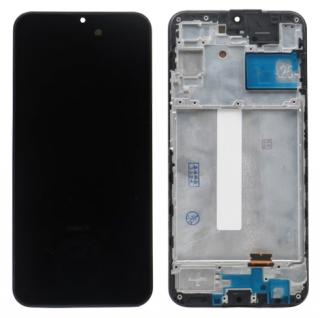 Samsung Galaxy A25 (SM-A256B) Kijelző + érintőfelület fekete + Keret - BIG OLED