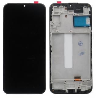 Samsung Galaxy A25 (SM-A256B) Kijelző + érintőfelület fekete + Keret - Incell