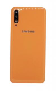 Samsung Galaxy A50 (SM-A505F) - Hátsó tok + fényképező tok, narancssárga színű (Coral)
