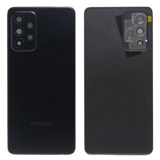 Samsung Galaxy A52 4G (SM-A525F), A52 5G (SM-A526B), A52s 5G (SM-528B) -  Hátsó tok +fényképező tok, fekete színű (Awesome Black)