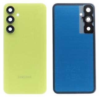 Samsung Galaxy A55 - Hátlap + kameravédő üveg, sárga szín (Lemon)