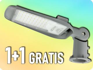 100W-os LED közvilágítás állítható adapterrel, 10000lm, 100lm/W, 75°, IP65, IK08, 6kV, 4000K, 1+1 GRATIS! [201071]