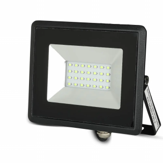 20W-os E-sorozatú SMD LED reflektor, fekete, zöld fényű