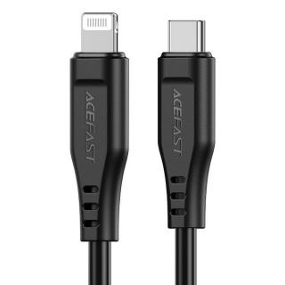 Acefast kábel USB-C -> Lightning, MFi, 1,2m max.30W max. 3A fekete [C3-01 b]