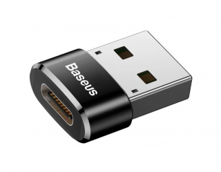 BASEUS ADAPTER USB-C-RŐL USB-A, 3A, FEKETE [018317]