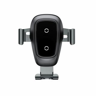 Baseus Gravitációs autós telefontartó, vezeték nélküli töltés, fekete