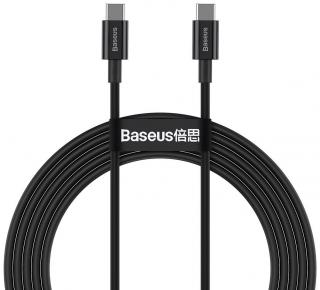 Baseus Superior sorozat USB-C->USB-C kábel, 100W, 2m, fekete [CATYS-C01]
