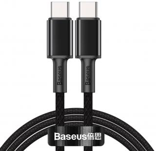 Baseus USB-C -> USB-C nagy sűrűségű gyors töltő adatkábel, 100W-os gyorstöltés, 1m, fekete [CATGD-01]