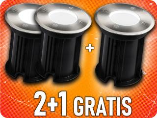 BEÉPÍTETT GU10 IZZÓS LÁMPATEST, IP67, 2+1 gratis!