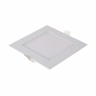 Beépített LED panel tápegységgel, 18W, 1400lm, négyzet Hideg fehér