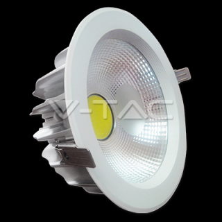 Cob Led süllyesztett lámpatest 40W Meleg fehér