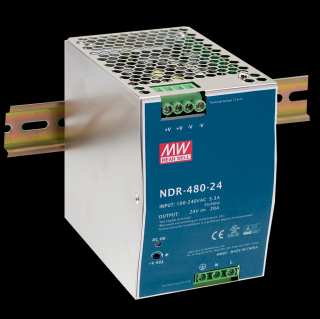 DIN-sínes tápforrás 480W, 24V [NDR-480-24]