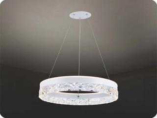 DIZÁJN LED FÜGGŐLÁMPA 25W, 3000LM, IP20, 3000K, FEHÉR